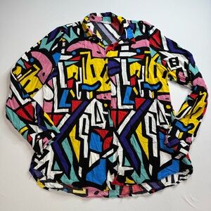 Vibrant Abstract Pattern Women’s  Shirt